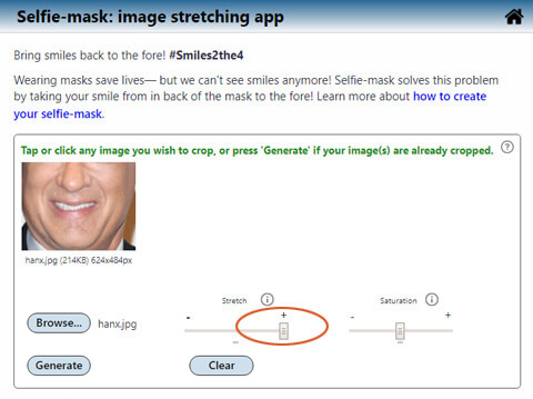 Image showing stretch-amount range control