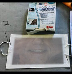 Image showing the hemmed mask final product