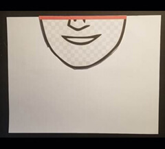 Image showing the alignment required for the easy-peasy alternate method